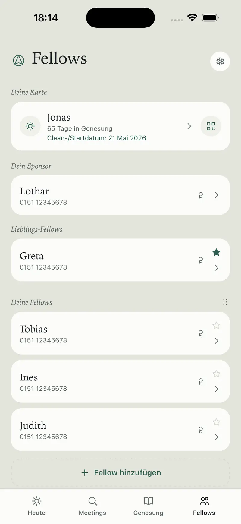 Dein Sponsor und deine Fellows in Fellow Finder