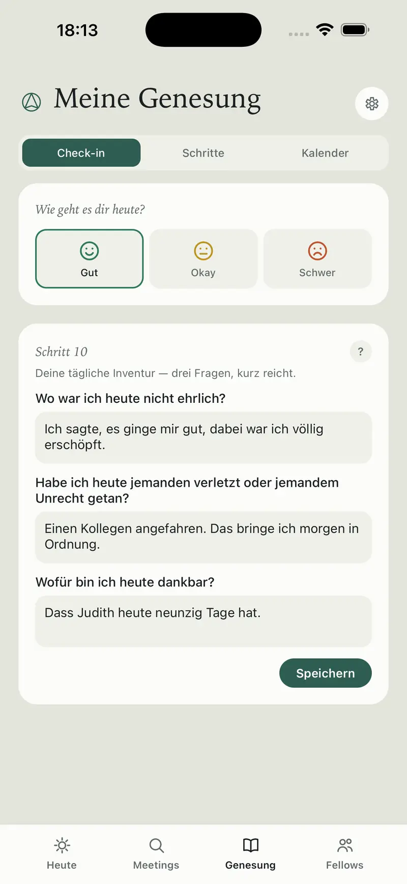 Der tägliche Check-in mit deiner Schritt-10-Inventur
