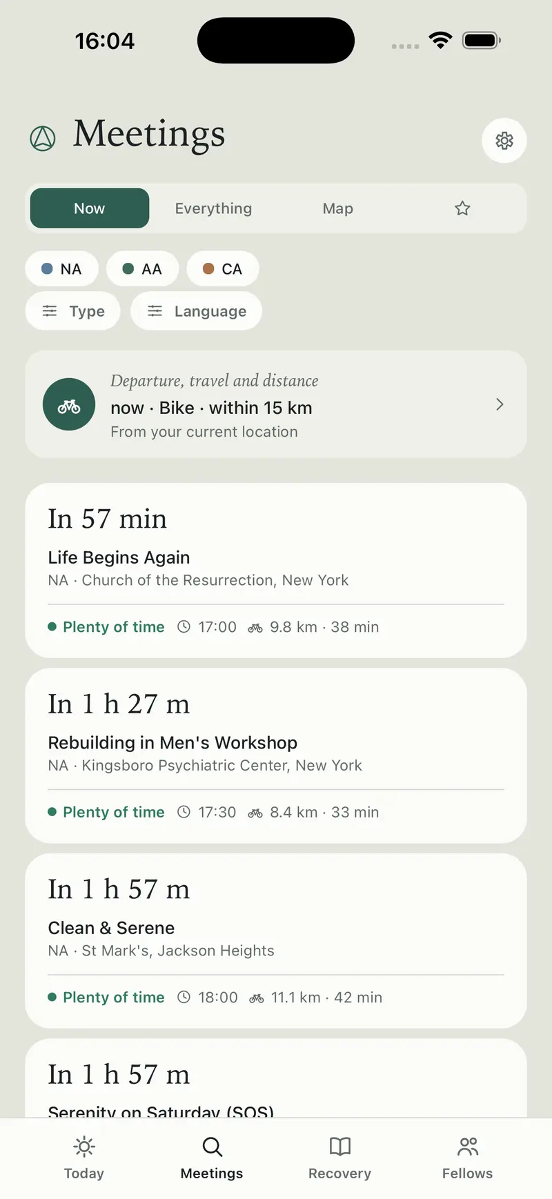Meetings you can still make, with travel time